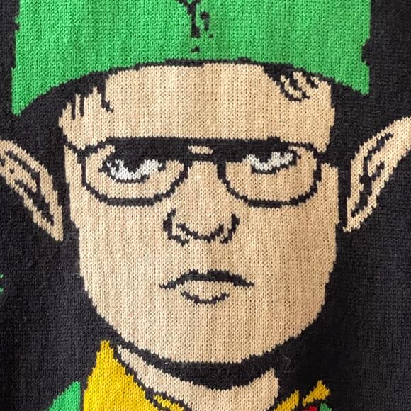 The Office Dwight Schrute FACT: CHRISTMAS IS HERE Ugly Christmas Sweater Size S - Picture 3 of 6